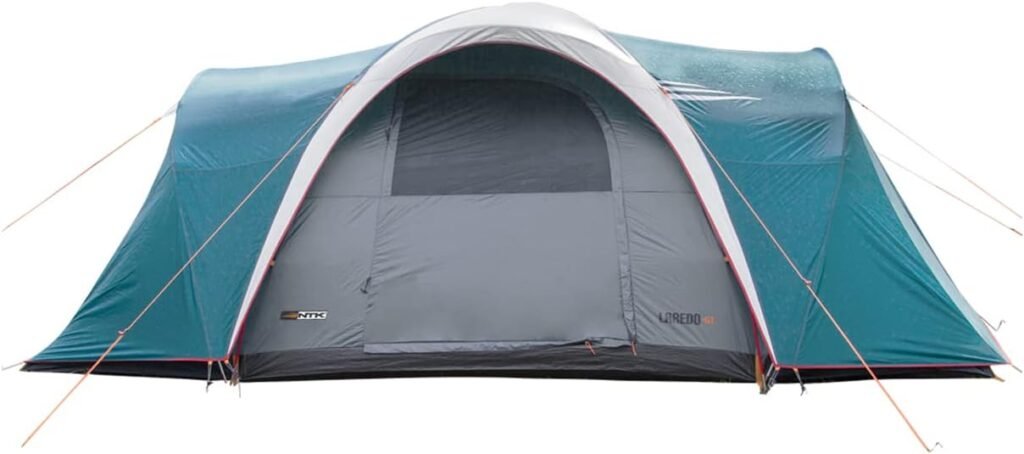 NTK Laredo GT 8 Person Tent for Family Camping 100% Waterproof Dome & Breathable Mesh