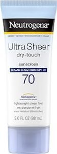 The Best Sun Protection Products Neutrogena Ultra Sheer Dry-Touch Sunscreen SPF Sunblock Sun Block