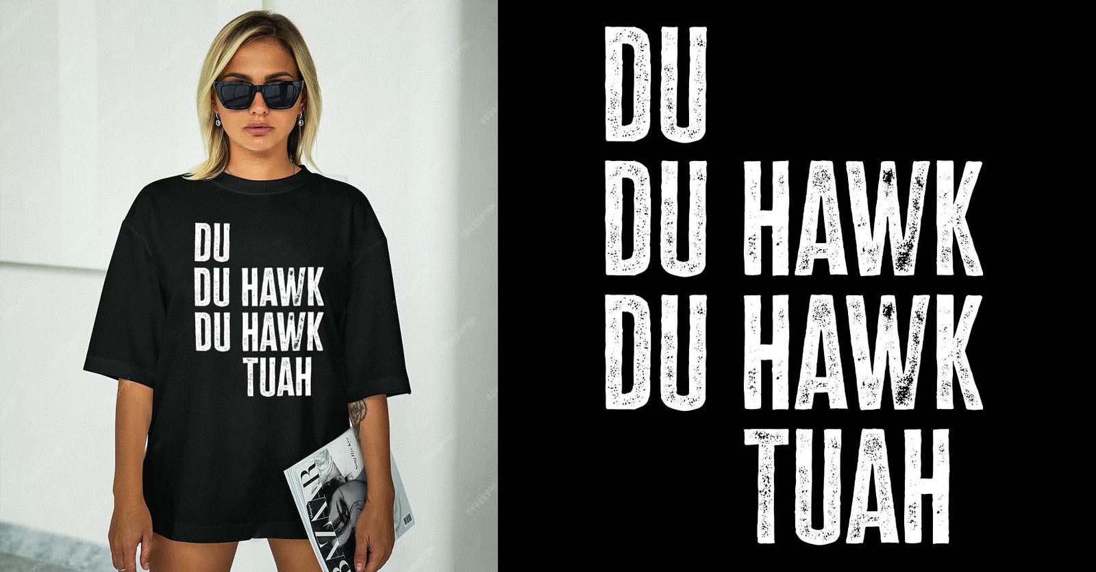 Hawk Tuah Spit On That Thang T-Shirt Tee Shirt Viral Meme Tee Hawk Tua Tush Hot Blonde Wearing Black Shirt With No Pants on Du Hawk Tuah Rammstein Du Hast