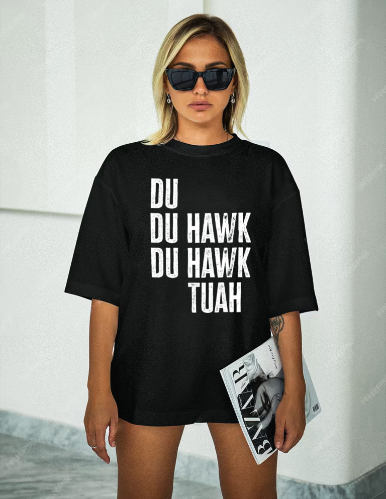 Hawk Tuah Spit On That Thang T-Shirt Tee Shirt Viral Meme Tee Hawk Tua Tush Hot Blonde Wearing Black Shirt With No Pants on Du Hawk Tuah Rammstein Du Hast